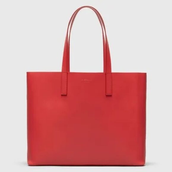 Everlane, The New Day Market Tote. RED - Picture 2 of 4